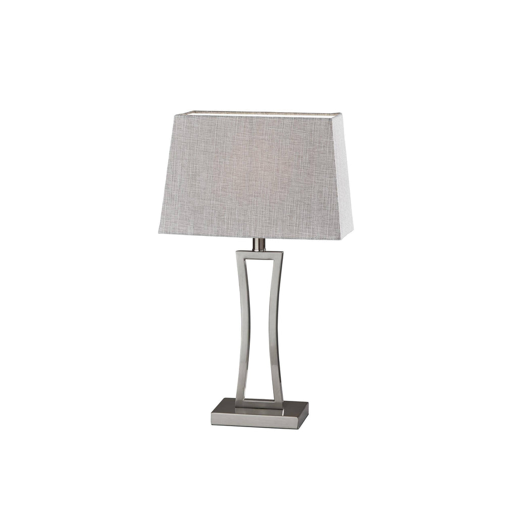 Brushed Steel Table Lamp, 2 Piece P542058