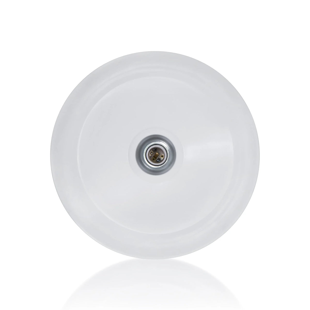 17in. White Outdoor Gooseneck Barn Light Fixture With 14.5 in. Long Extension Arm - Wall Sconce - 9W 900lm A19 LED Bulb (5000K Cool White) R504959