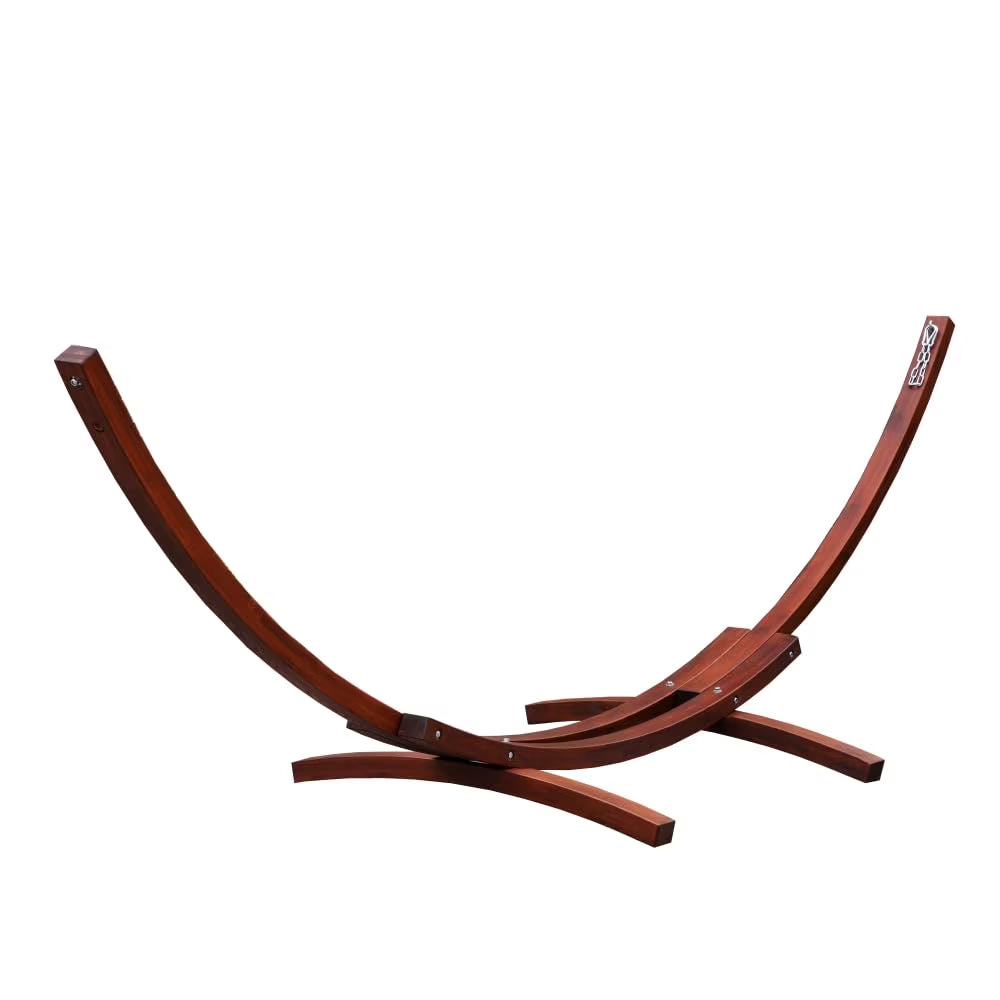 Hammock Stand Only 13.5 ft Heavy-Duty Wood Double Hammock Stand for 2 Persons, 500 Lbs. Weight Capacity K94148
