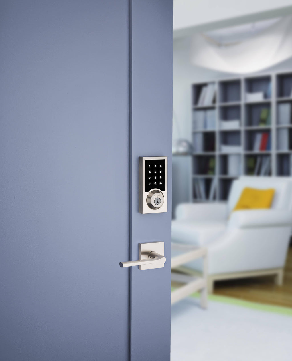 Satin Nickel Touchscreen Smart Lock B3246