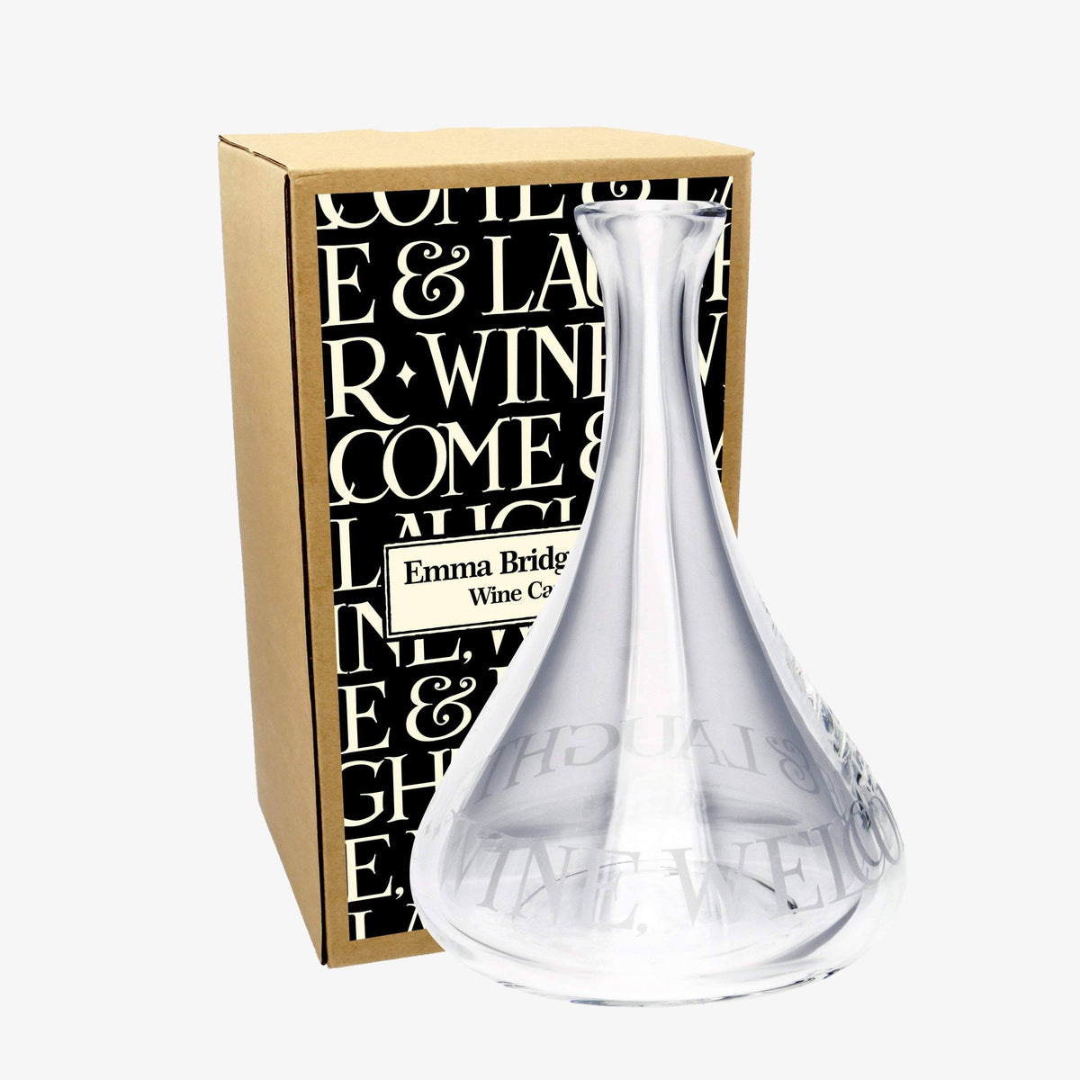 Black Toast Glass Wine Carafe U135523