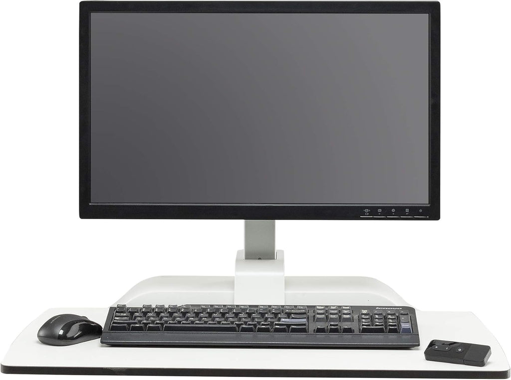 White Electric Sit/Stand Desk Converter A696138