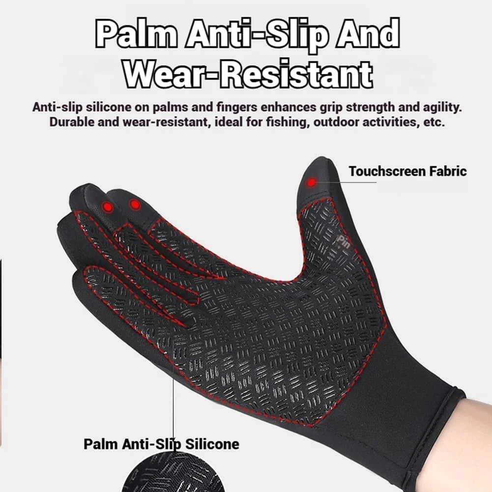 Waterproof Windproof Thermal Touchscreen Gloves with Non-Slip Grip W862