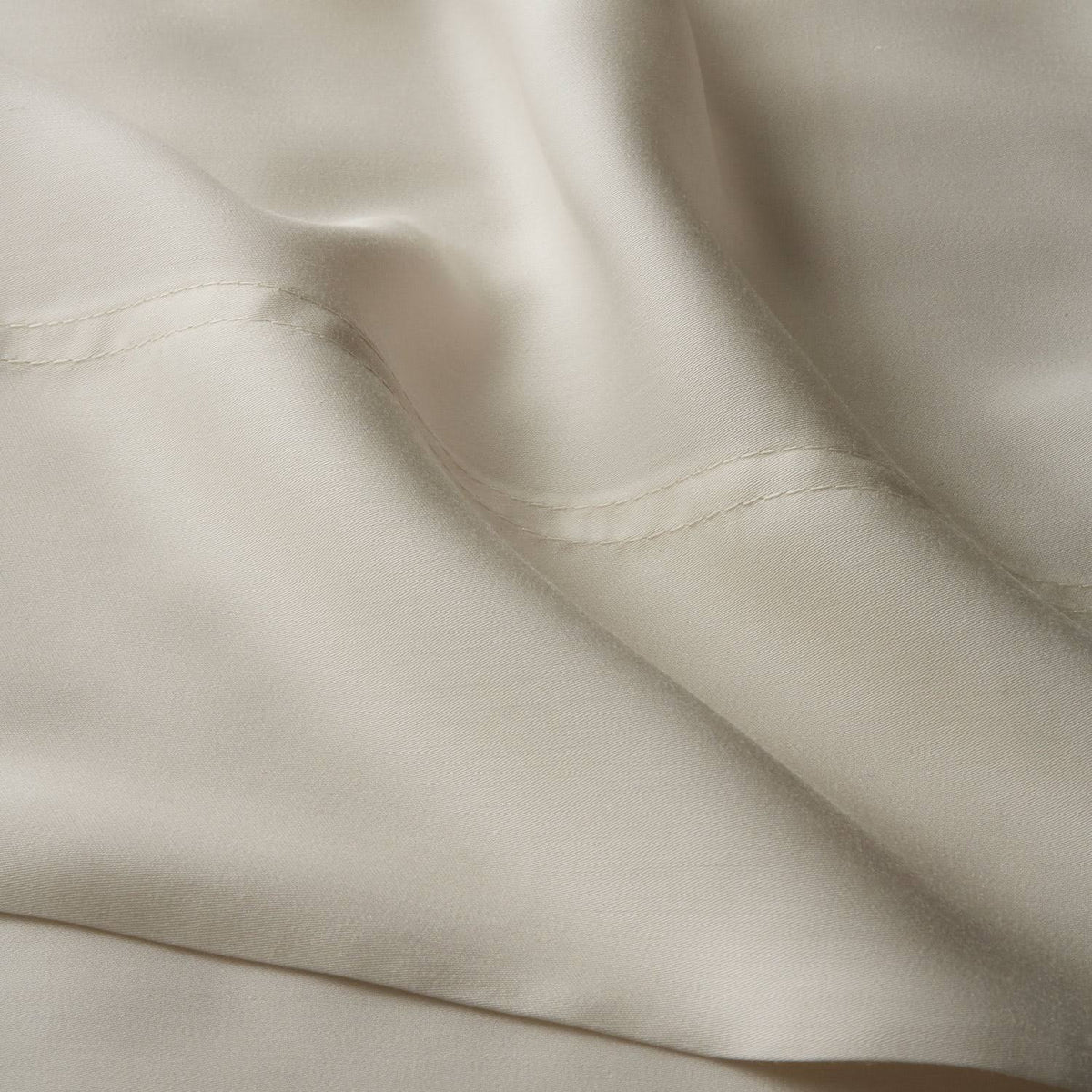 Beige King Tencel Lyocell Sateen Flat Sheet P783