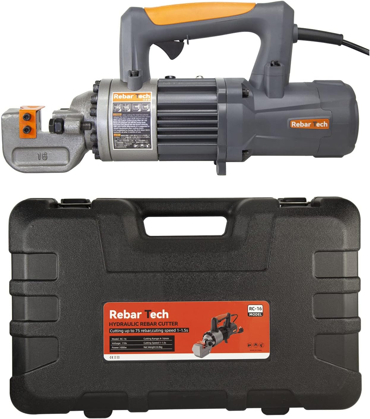 5/8-Inch Electric Hydraulic Rebar Cutter, 110V/1000W P75830