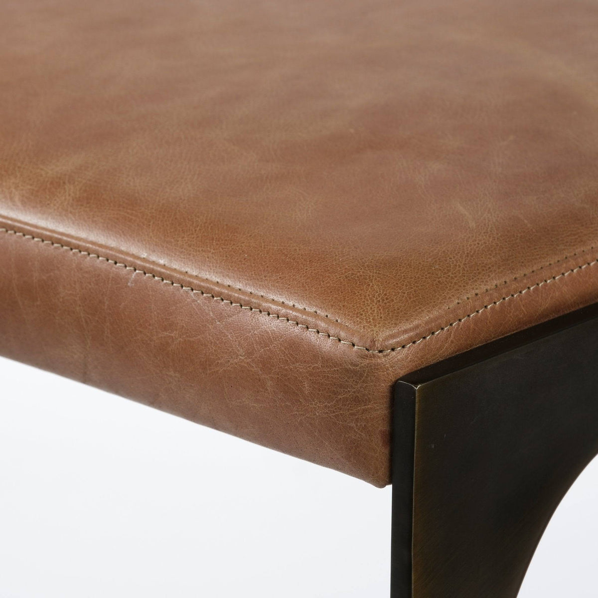 Brown Metal Bar Stool E564384