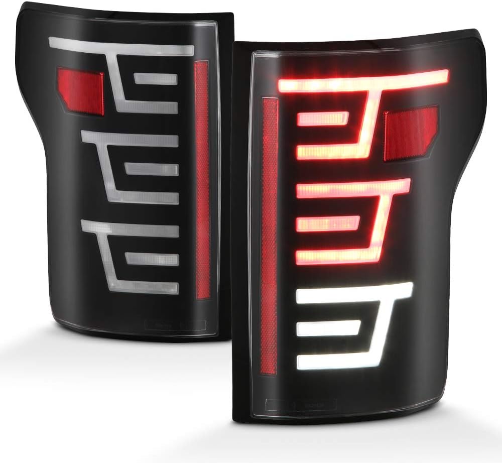 Chrome Housing LED Tail Lights for Ford F150 E119