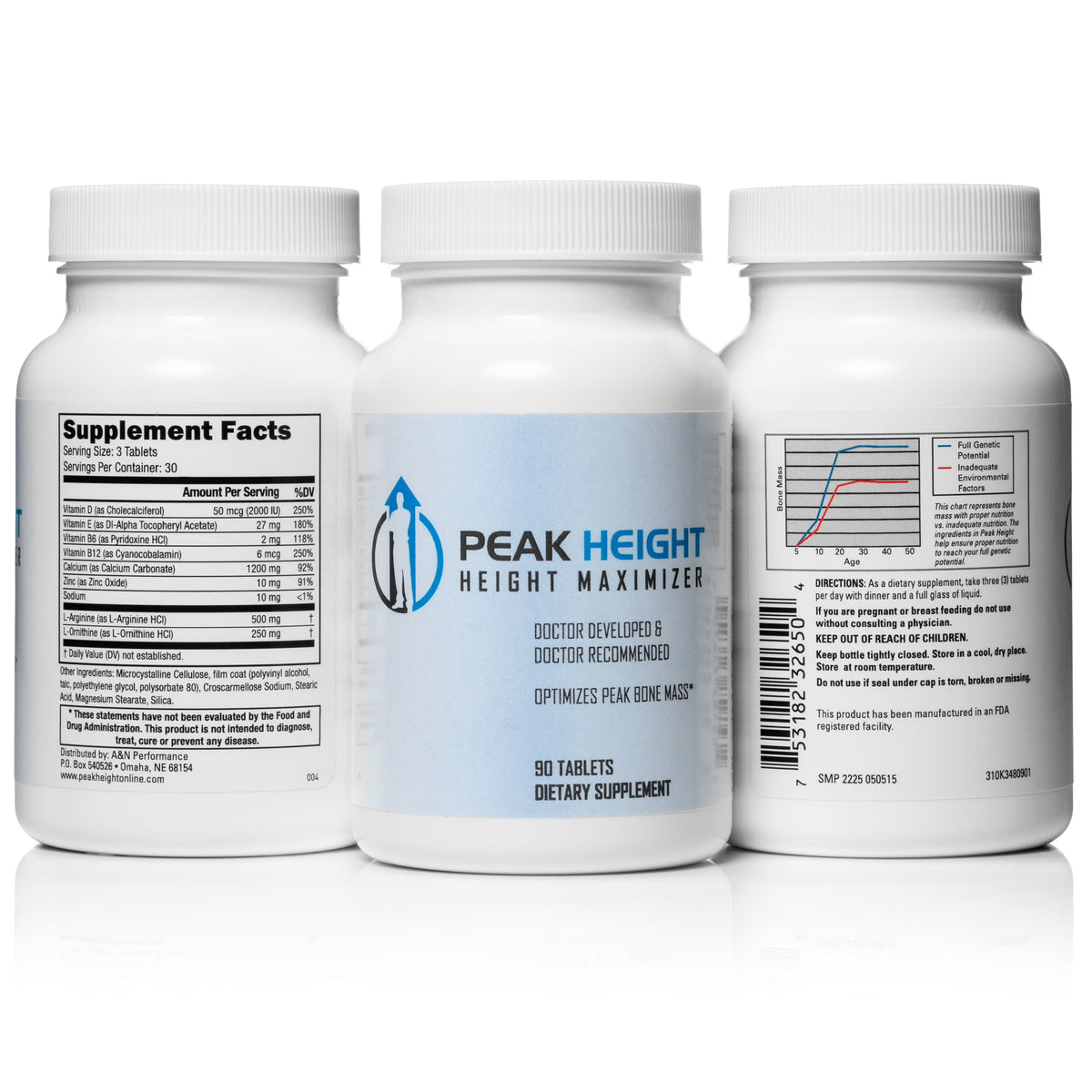 Height Growth Supplement Pills, 6 Month Supply (6 Pack) R257981