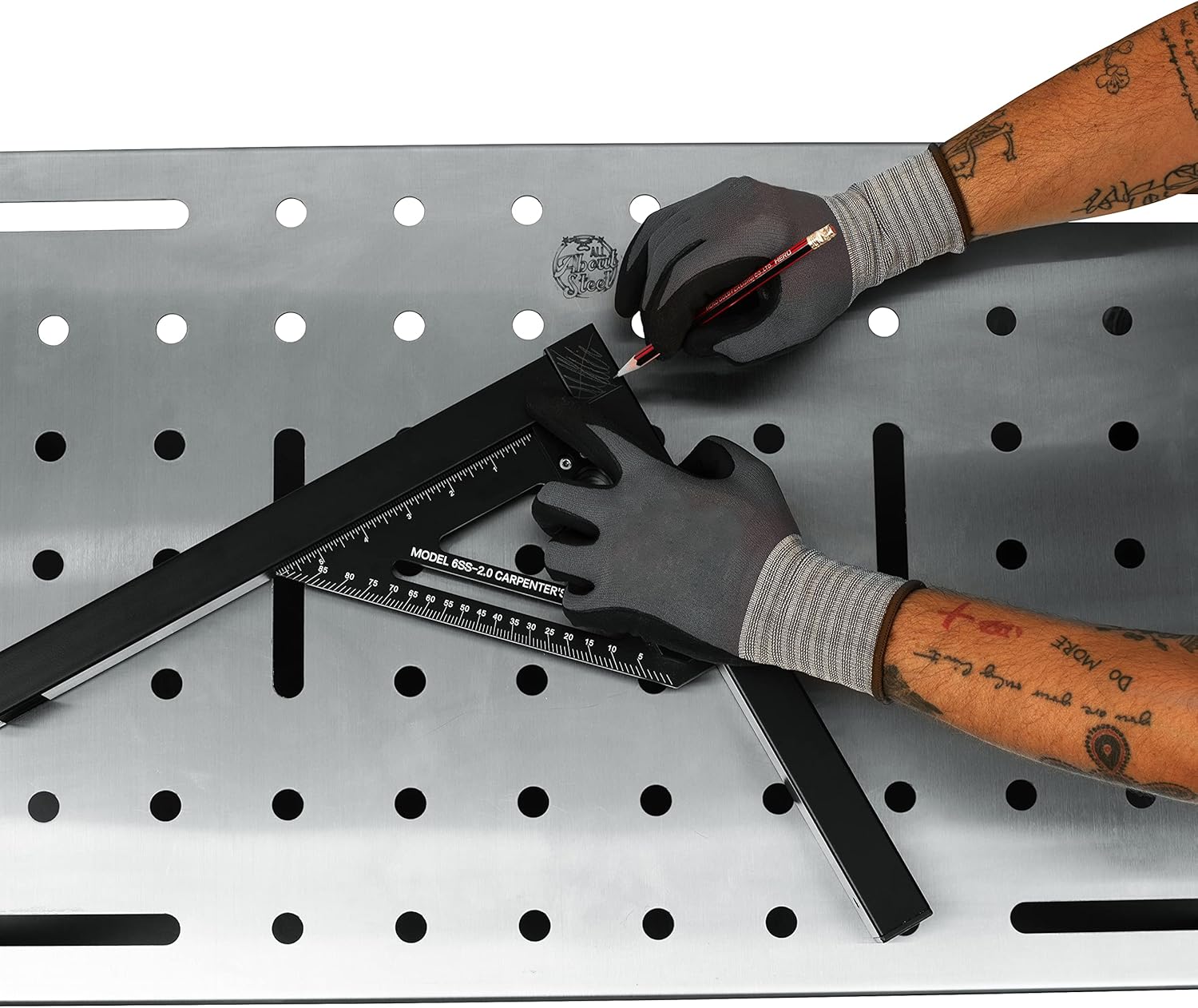 Stainless Steel Portable Welding Table with 3 inch TPU Wheels Z3260