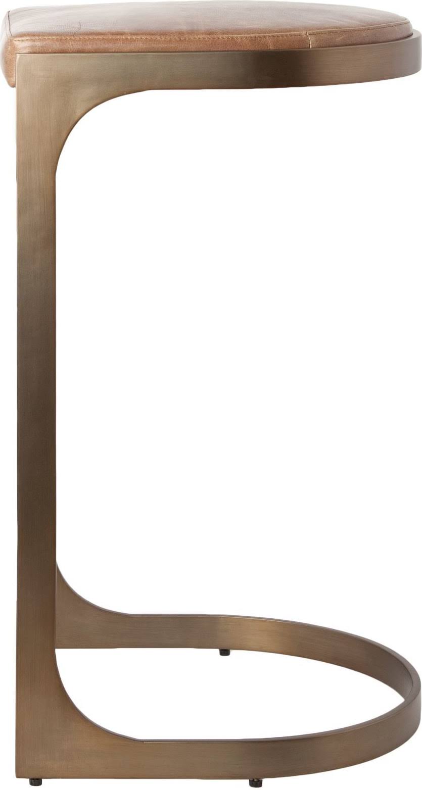 Brown Metal Bar Stool E564384