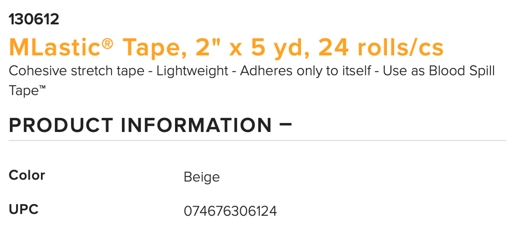Lastic Tape 3 inch x 5 Yard (Case of 16) G79238