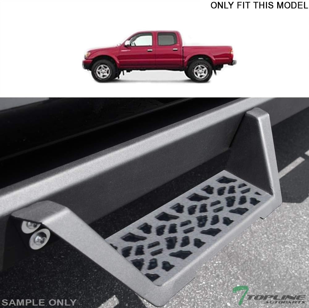 Matte Black Steel Drop Step Side Nerf Bars F139858