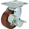5 inch Polyurethane Plate Caster with Brake V17150