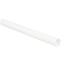 Mailing Tubes with Caps 2x22 x 15x22 White 50/Case R14309