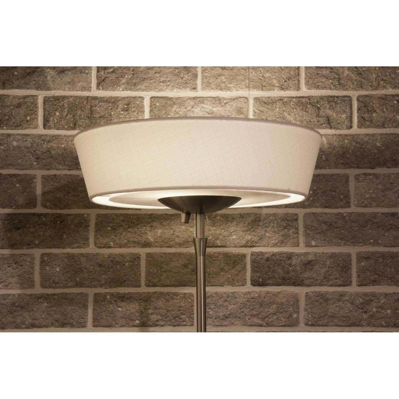 Brushed Steel Metal 300W Torchiere C60592