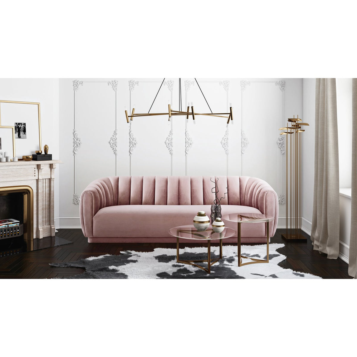 Velvet Sofa J4764