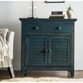 2 Door Accent Cabinet Blue I968