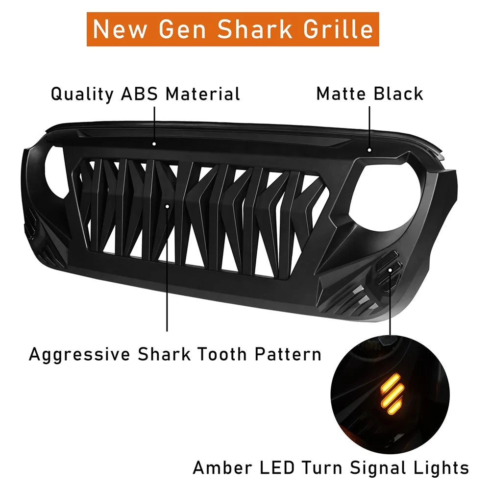 Front Grill Cover Shark Grille Guard B7551