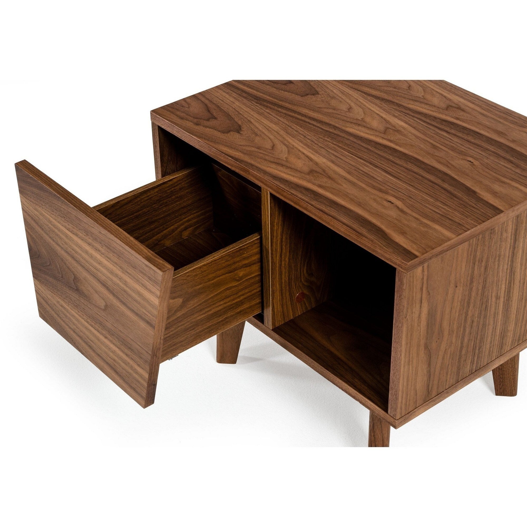 Walnut 1 Drawer Nightstand Z87687