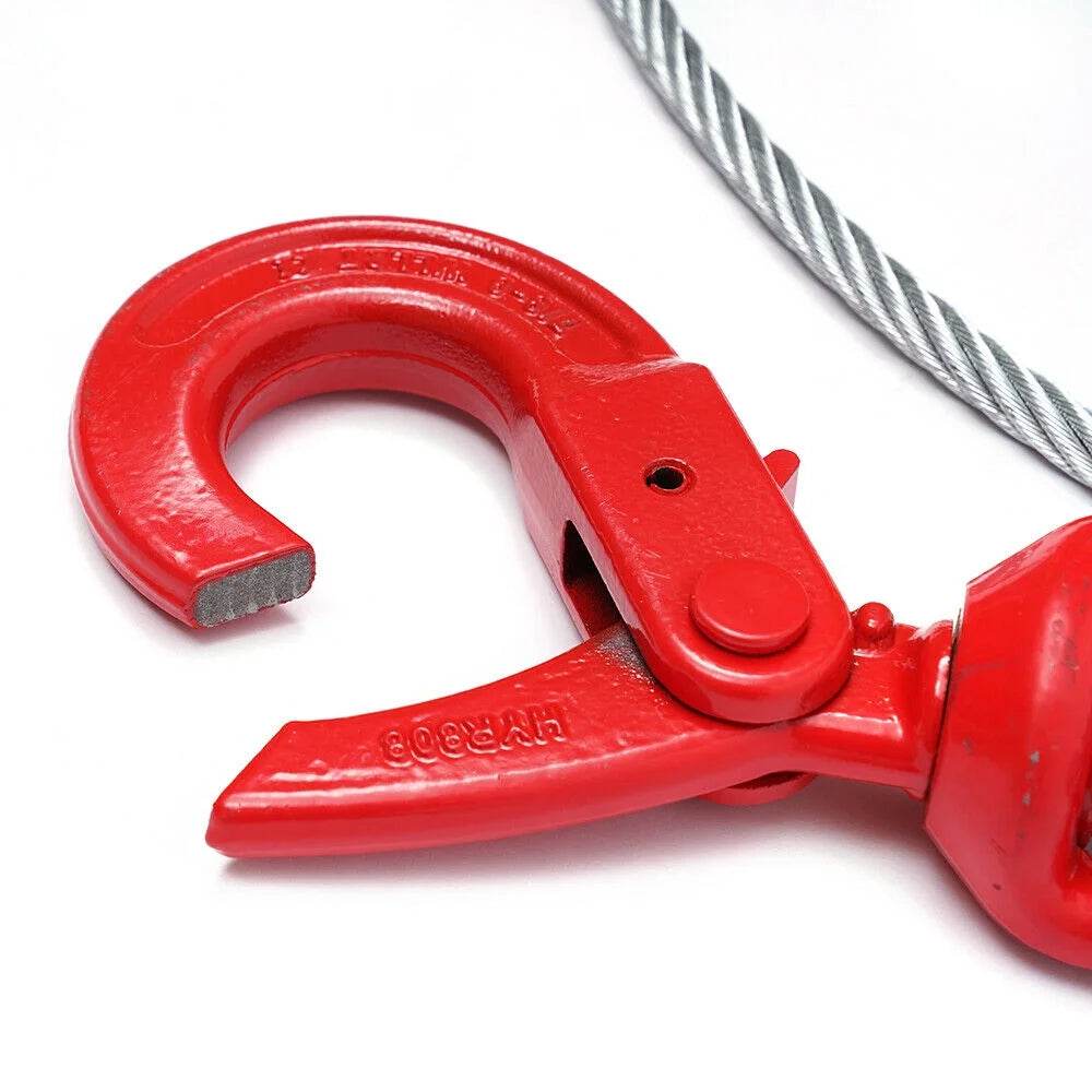 3/8" x 100" Wire Rope Steel Winch Cable with Swivel Hook R893685