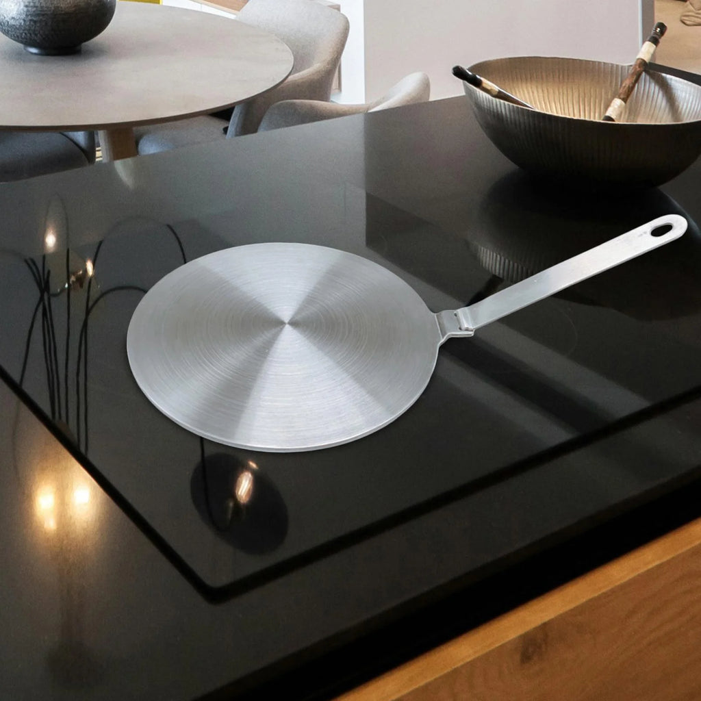 Non Slip Stainless Steel Heat Diffuser Plate with Handle 23.5cm W602