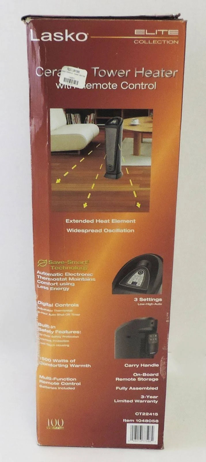 Gray Tower Heater V798