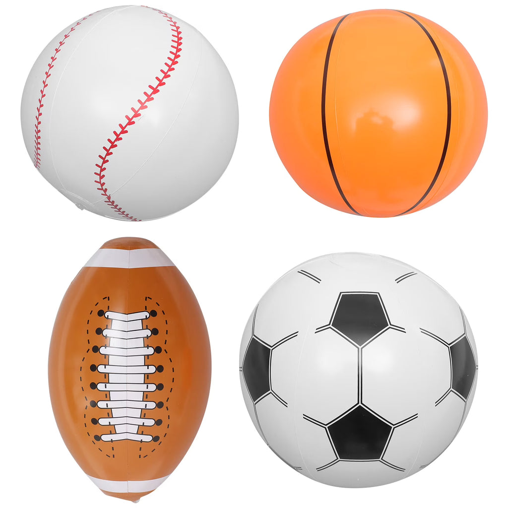 Inflatable Beach Ball Set of 4 Q34483