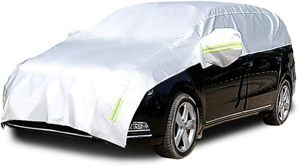 Half Car Cover with Cotton All Weather Waterproof Universal Car Half Cover H43680