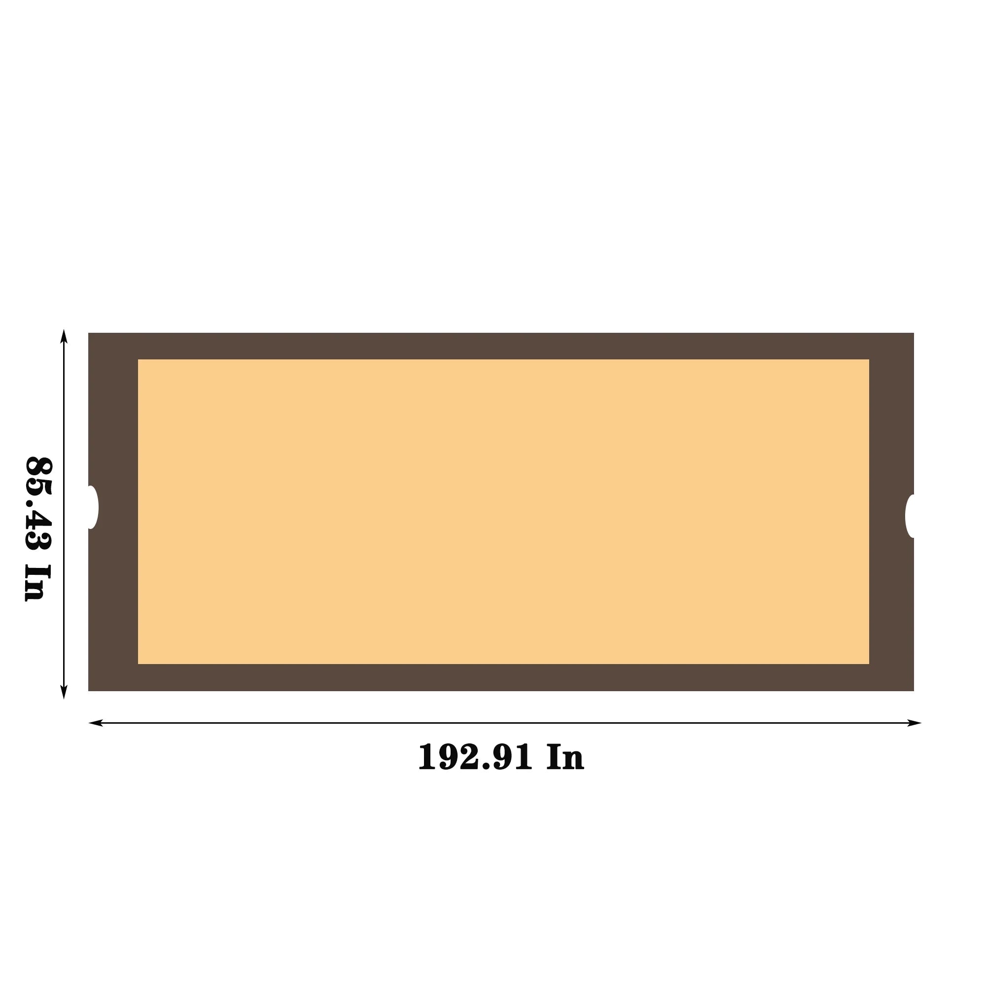 Universal Canopy Cover Replacement for Curved Outdoor Pergola K963536