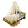 Beige Queen/King Mosquito Net Bed Canopy F383