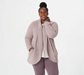 Faded Rose Cable Shawl Cardi C6141