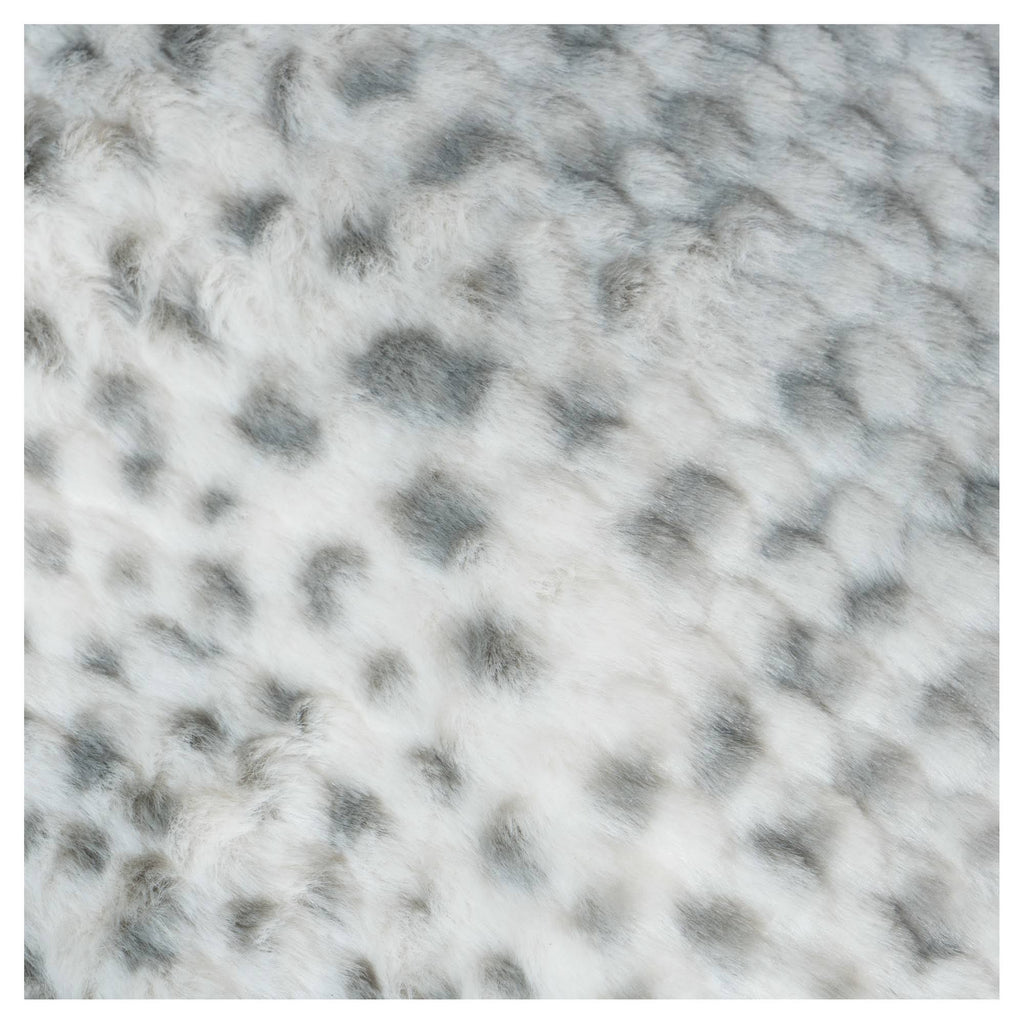 Ash White Faux Fur Lounge Beanbag Chair E348