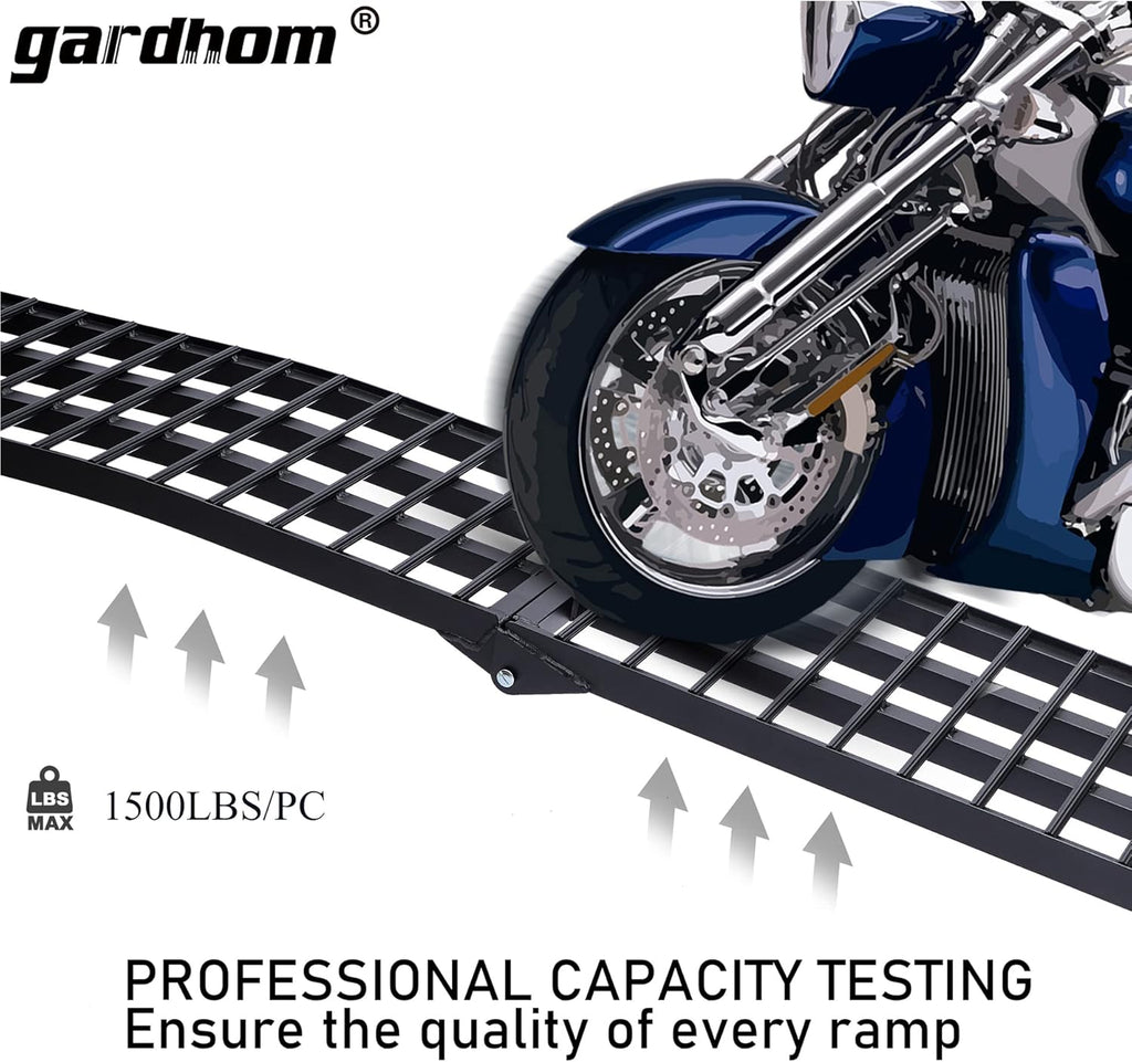 94*17.7" 1500 lbs Capacity Aluminum Folding Loading Ramps H301171