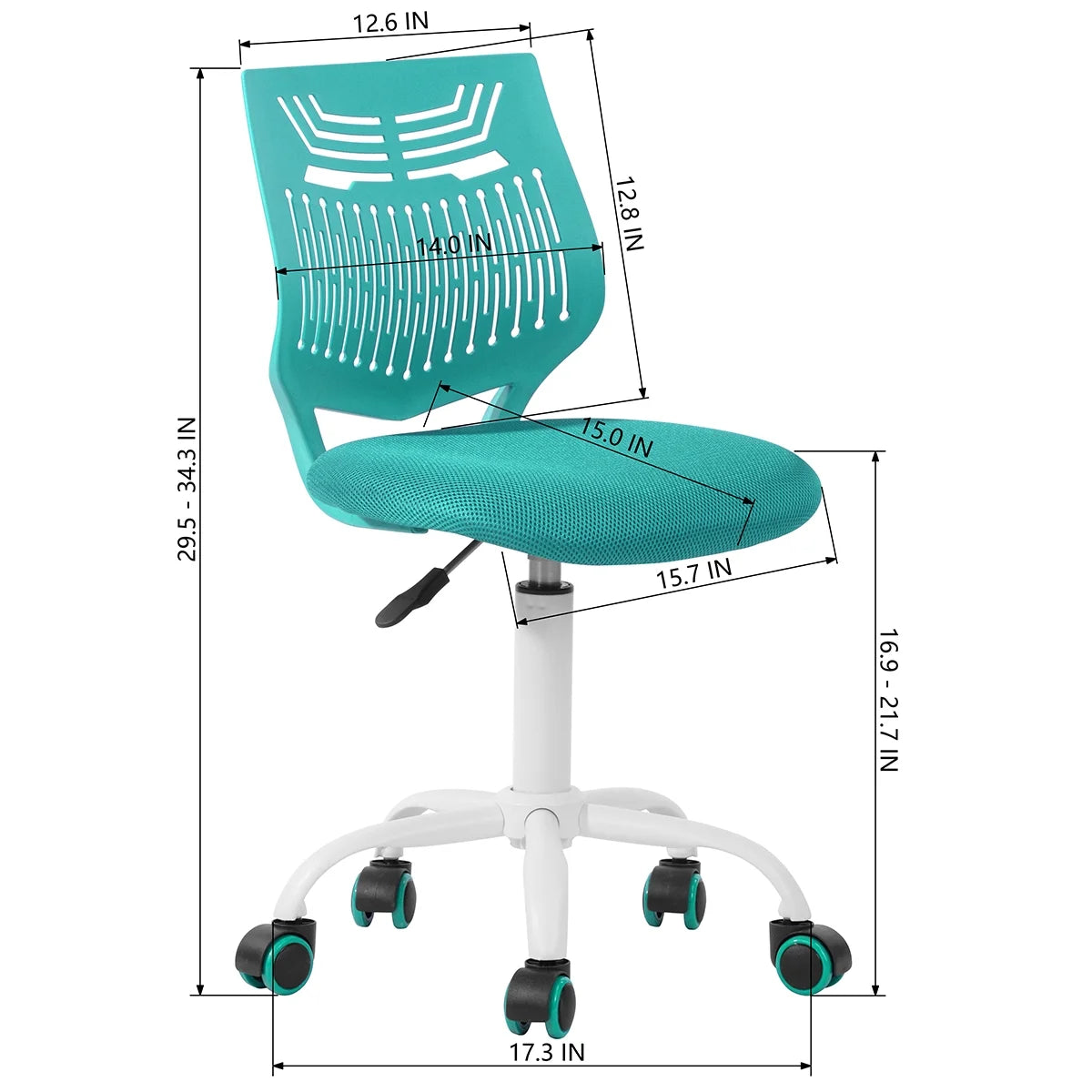 AQUA Adjustable Height Rolling Office Chair R257575
