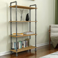 Natural 4-Tier Solid Pine Open Wood Bookcase D83359