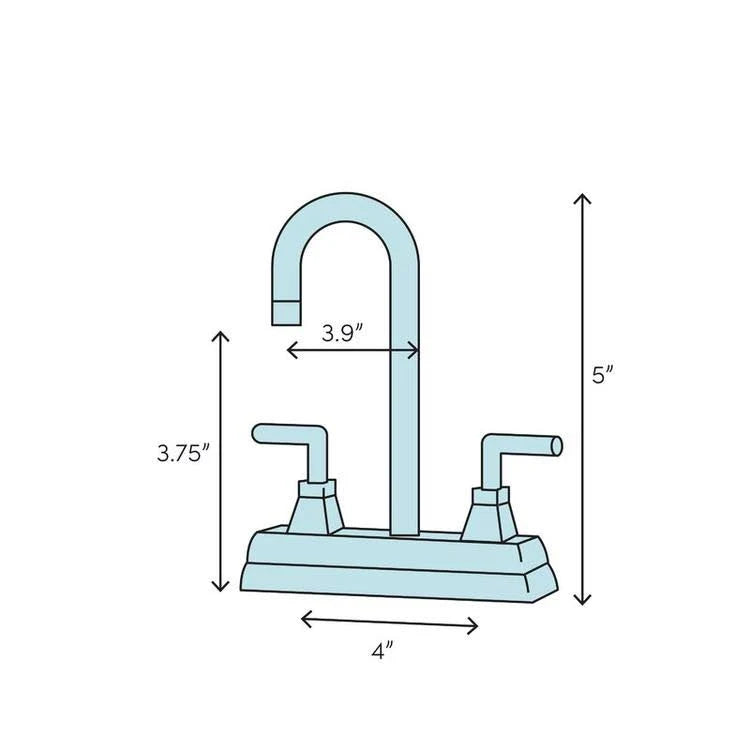 Polished Chrome Centerset Lavatory Faucet with Pop-Up M703