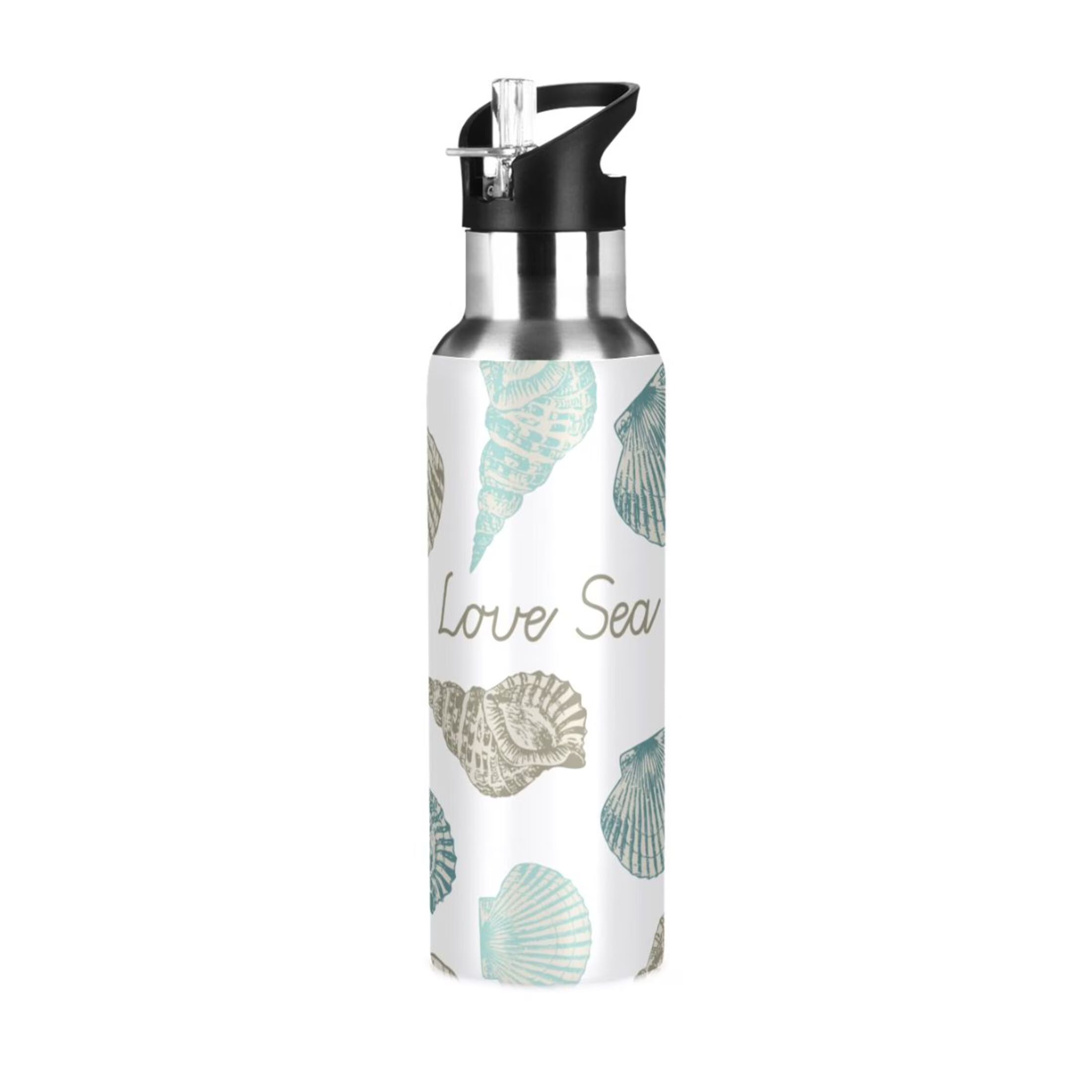 Stainless Steel Insulated Water Bottle with Straw Lid U70321