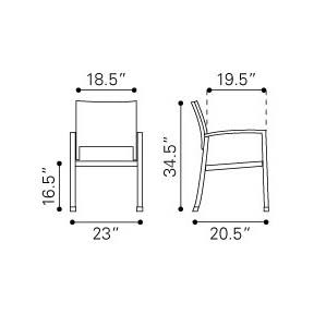 Espresso Dining Chair (Set of 2) A294560