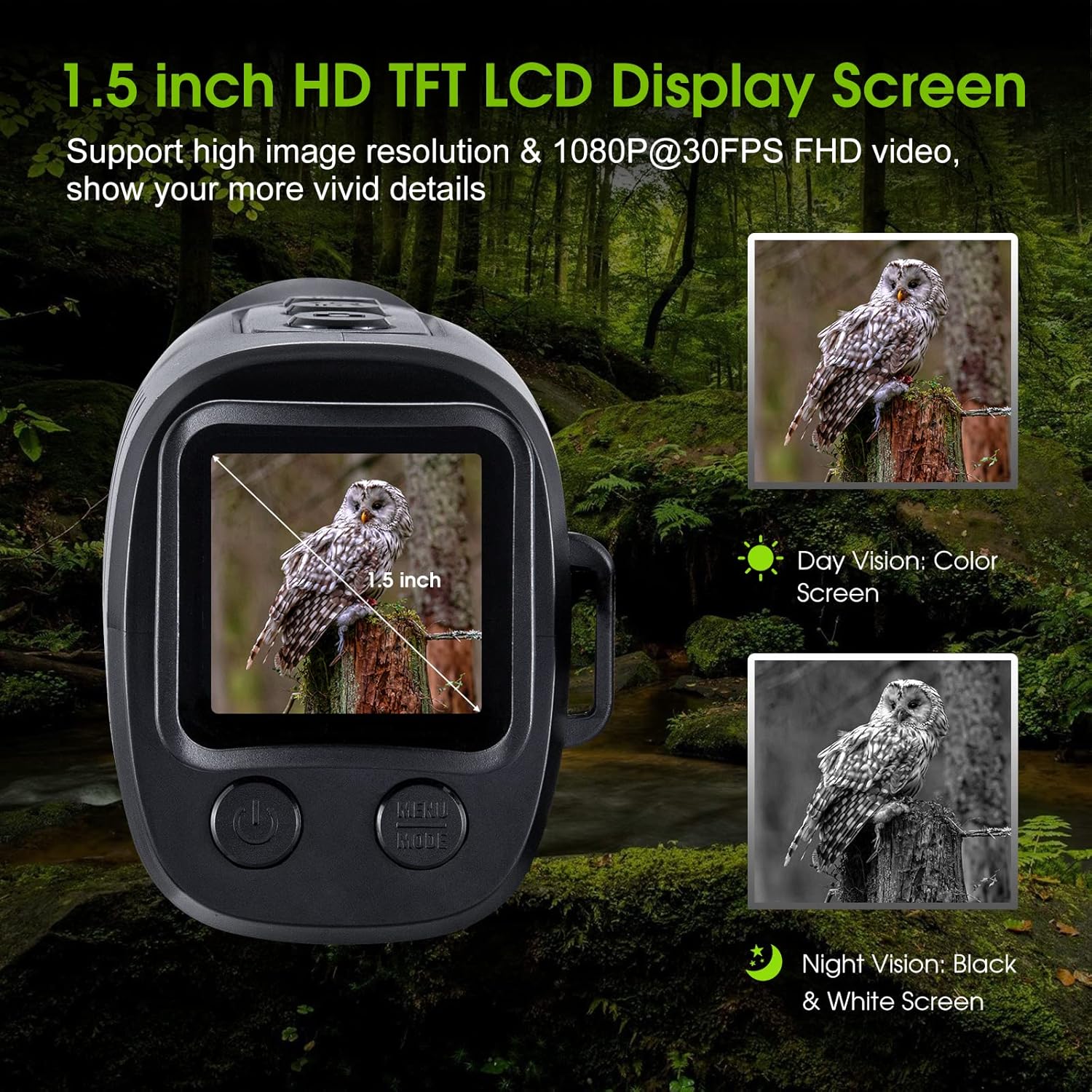 Digital Night Vision Monocular with 32 GB Micro SD Card Z1846