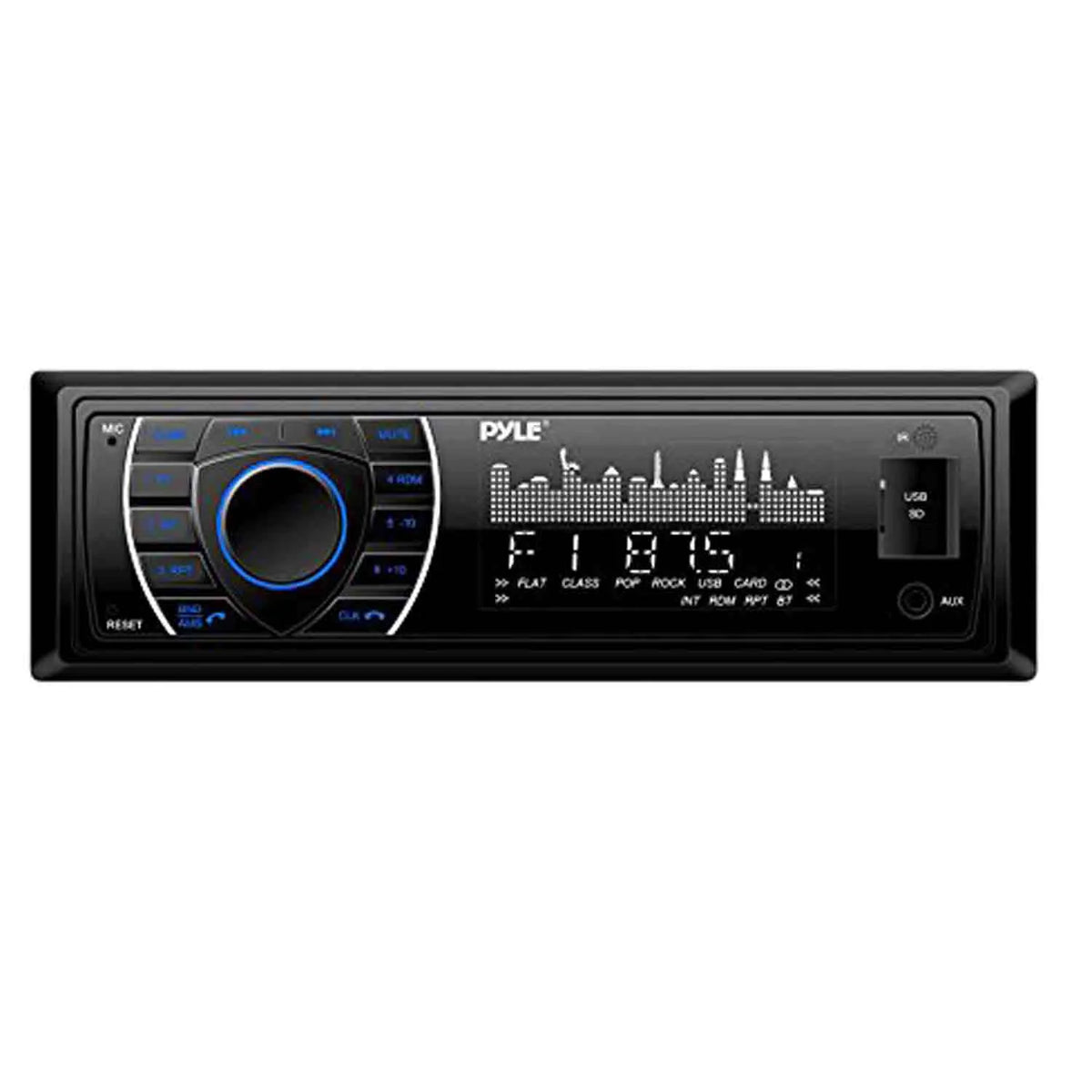 Marine Receiver Stereo with 2-Way 180W 6.5" Loud-SPKR, 3-Pairs, Antenna, 4-Chan Amplifier & 50' 16G SPKR Wire H744617