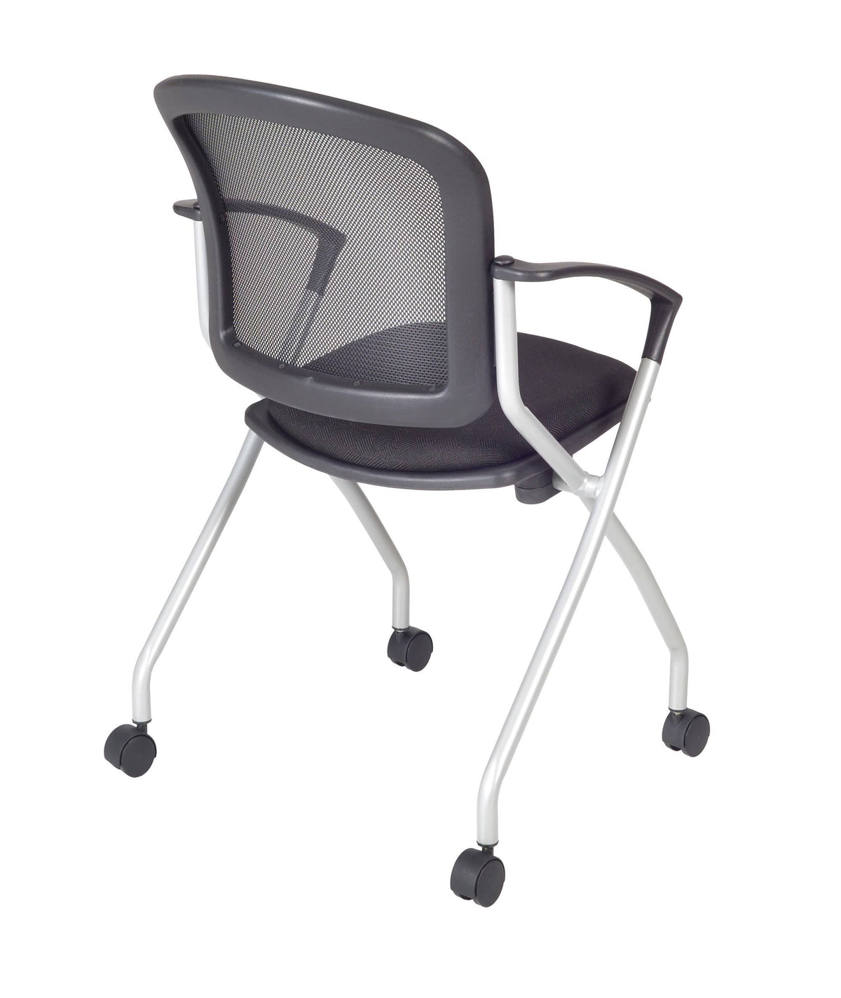 Maple Mobile Training Table with 2 Black Cadence Chairs N22599