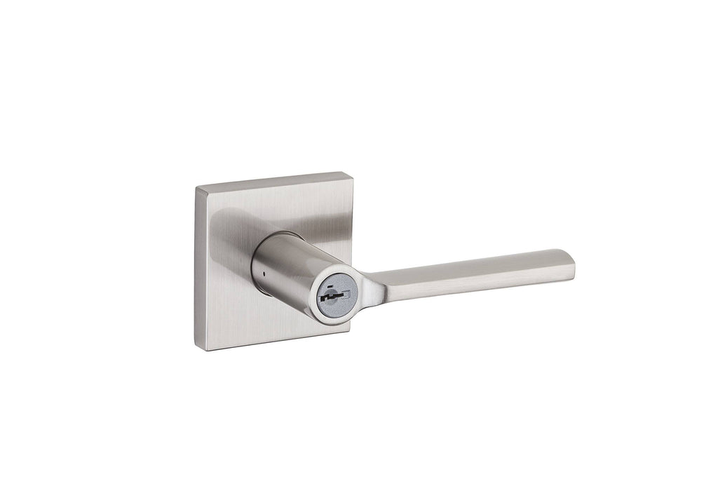 Satin Nickel Keyed Entry Door Lever Q7414