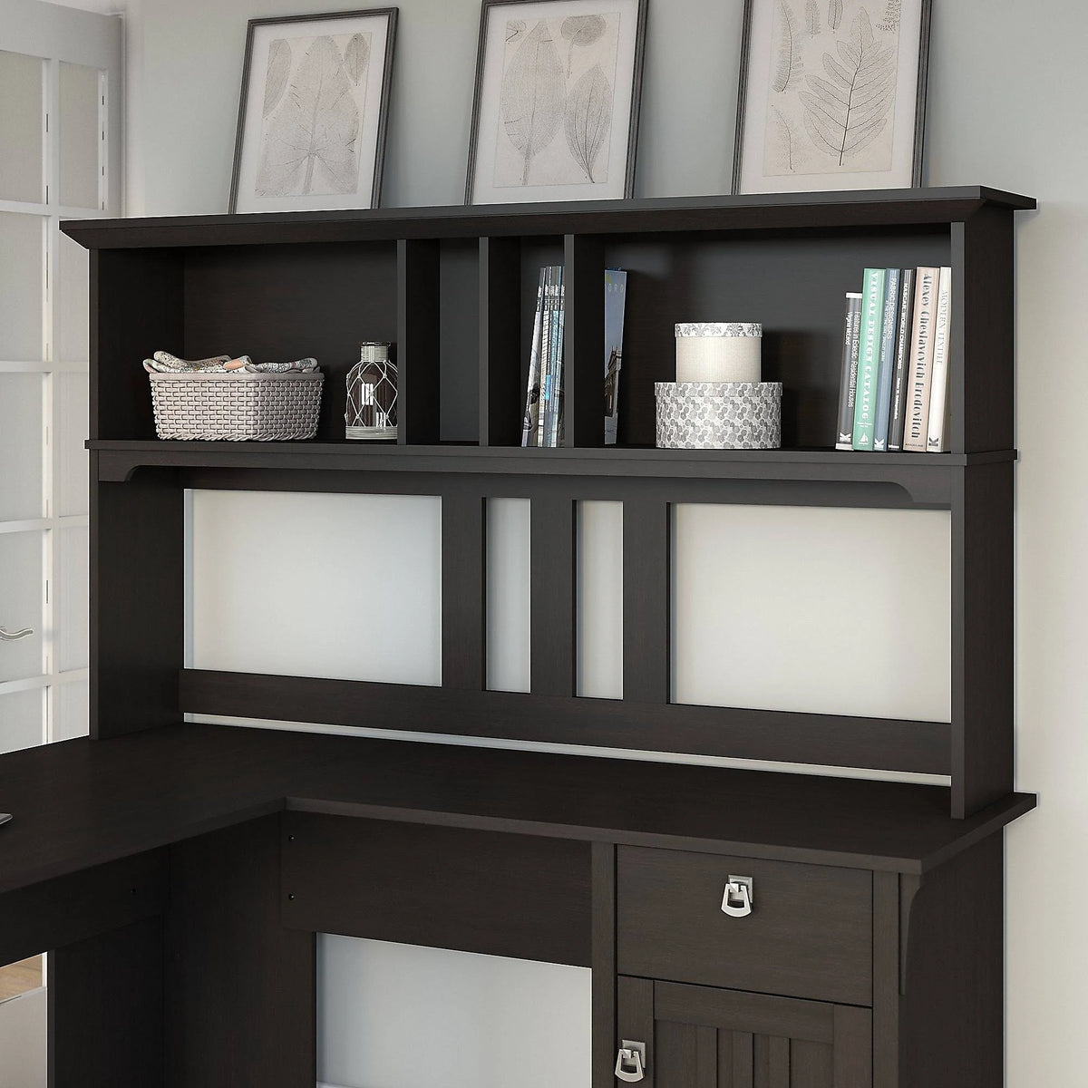 60W Hutch for L Shaped Desk V9348