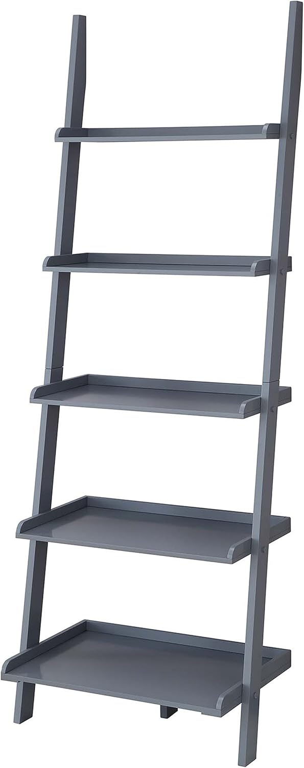 Gray Bookshelf Ladder Z51223