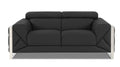 Italian Leather Loveseat with Hardwood Frame M868