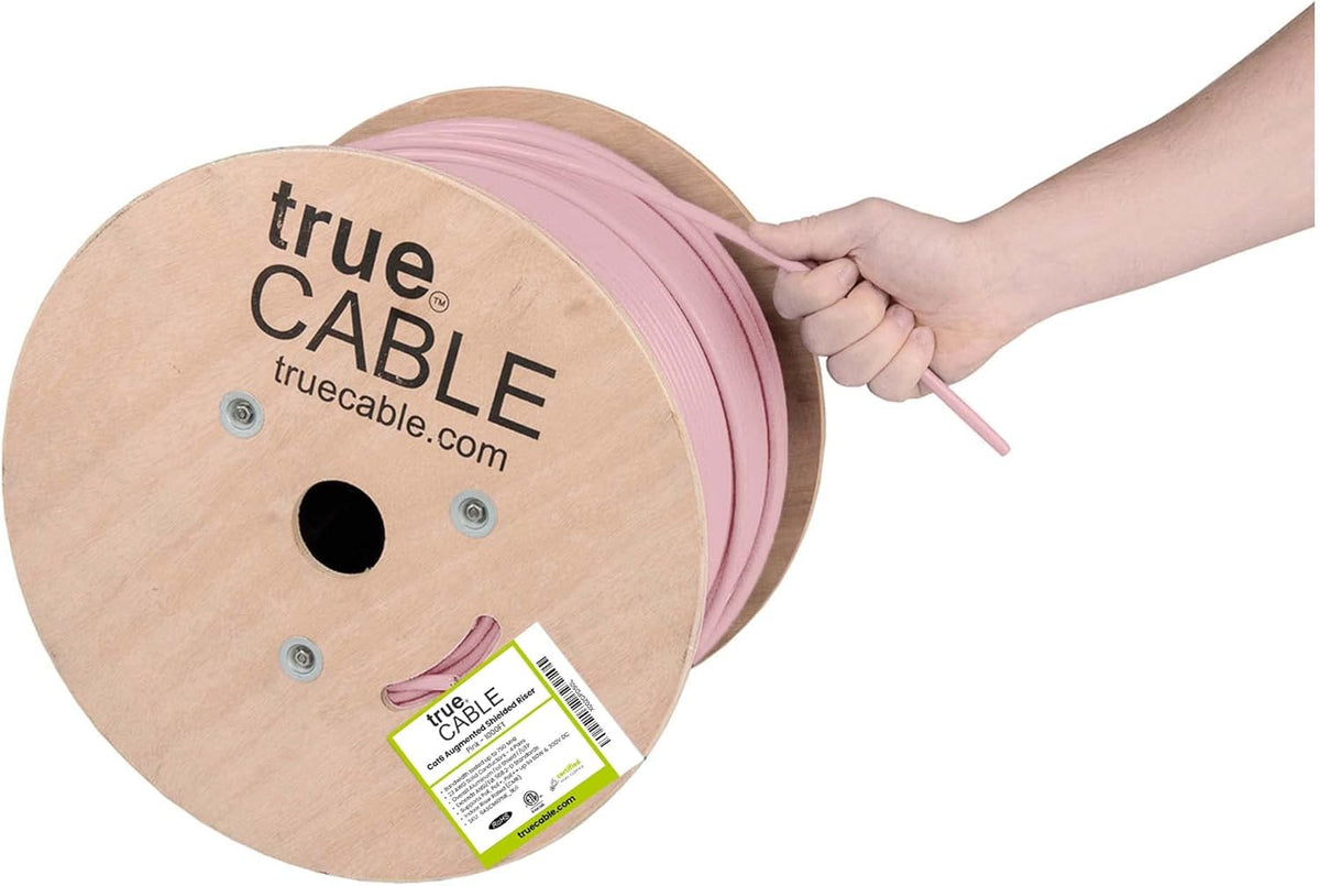 1000ft Black 23AWG Solid Bare Copper Bulk Ethernet Cable D84712