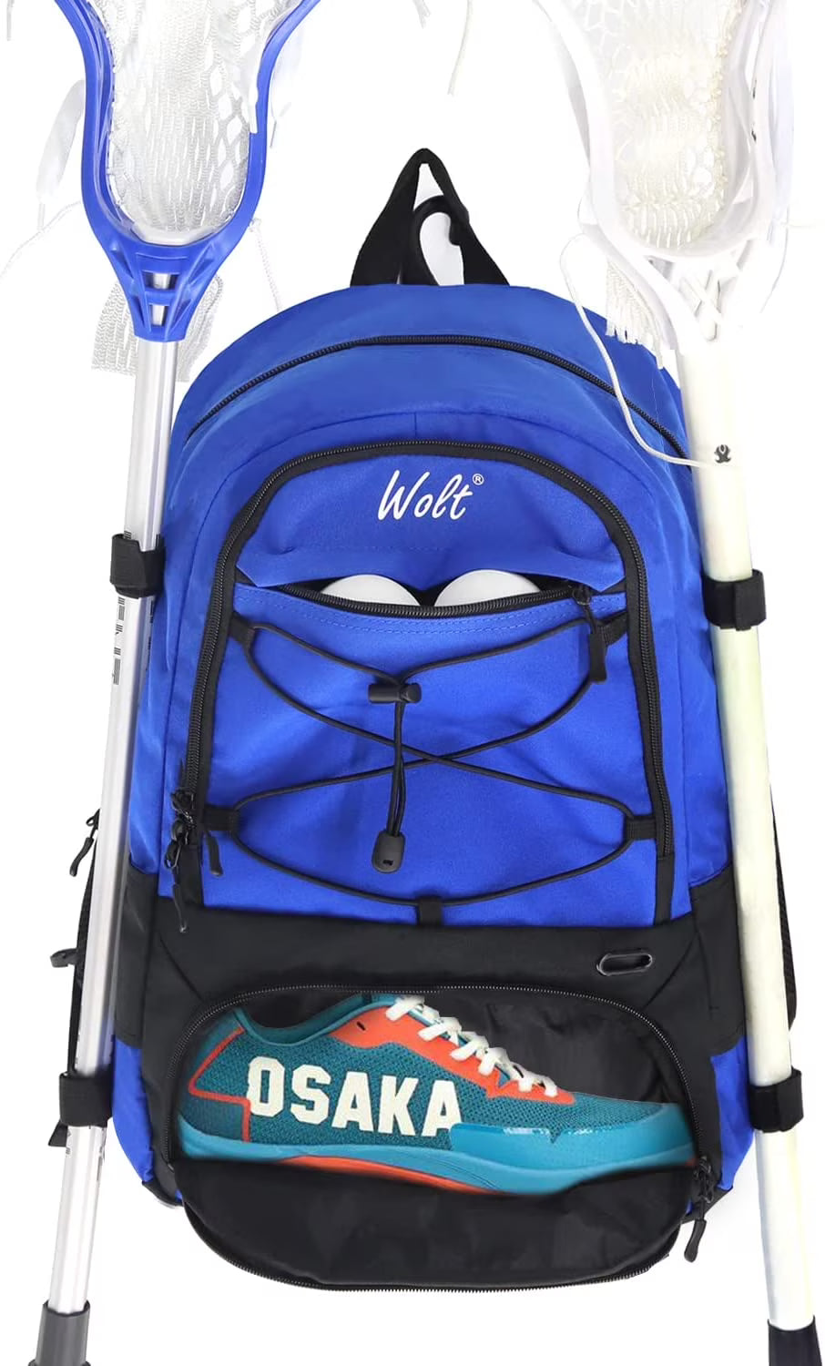 Extra Large Lacrosse Backpack Bag with Two Stick Holders F760