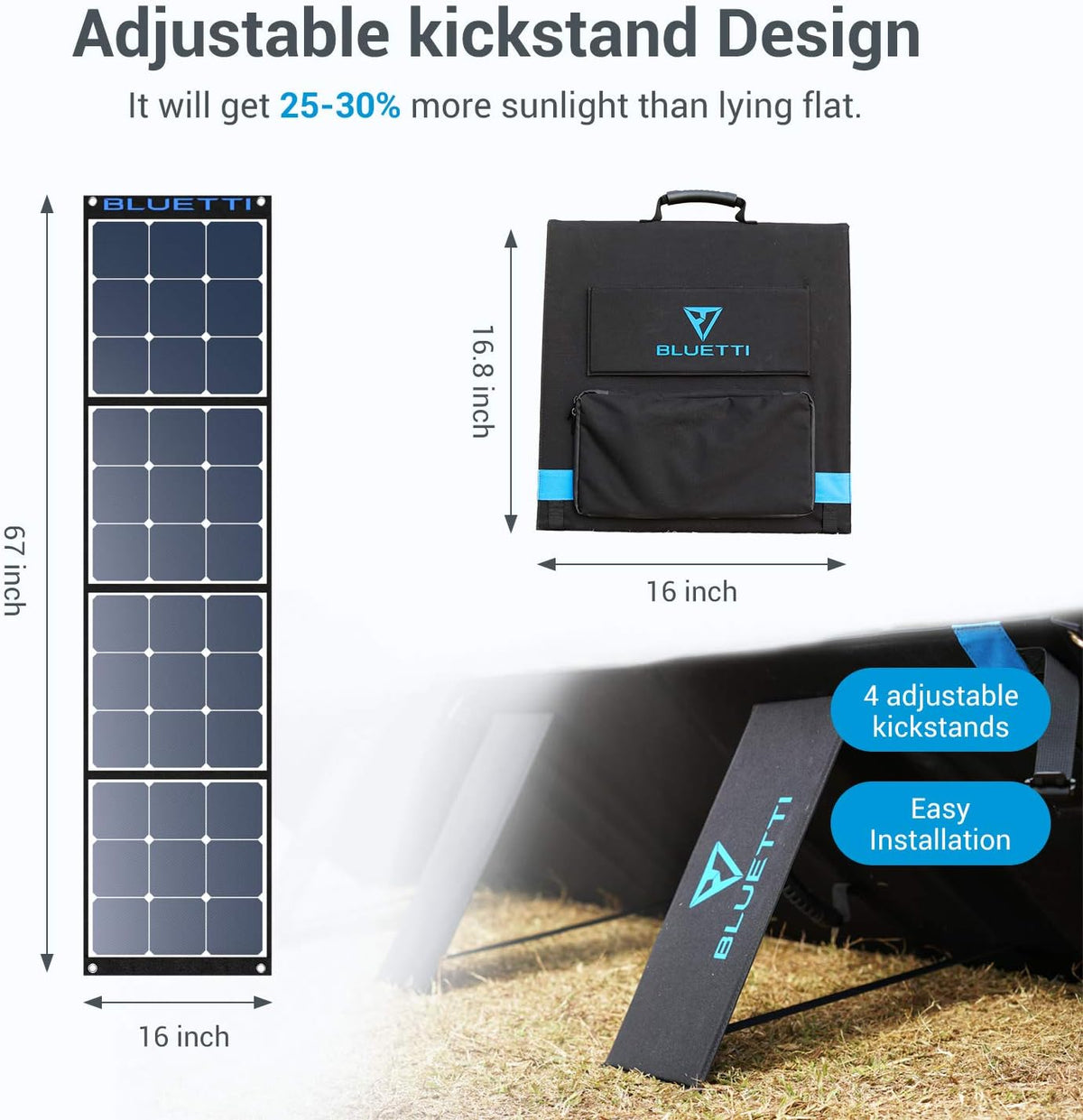 120W Portable Foldable Solar Panel U4236