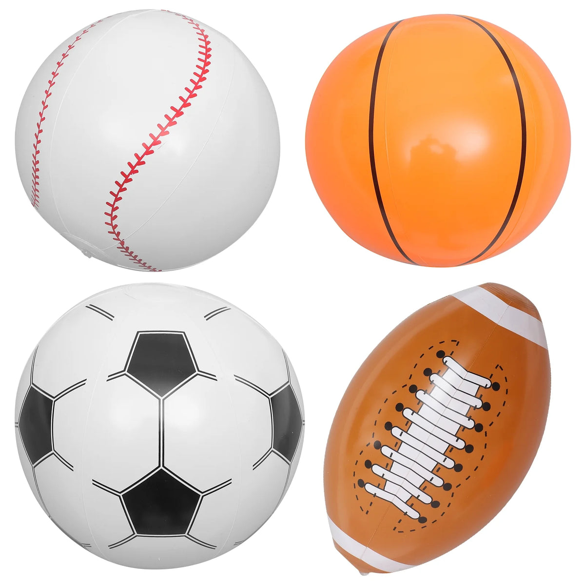 Inflatable Beach Ball Set of 4 Q34483