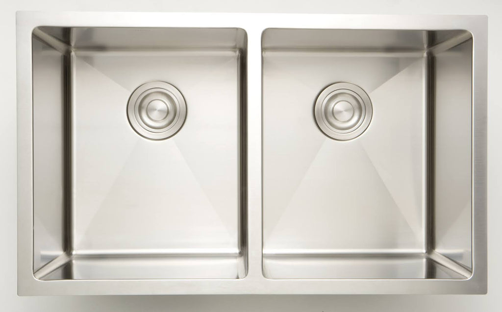 Chrome Kitchen Sink with Stainless Steel Finish, 18 Gauge N958834